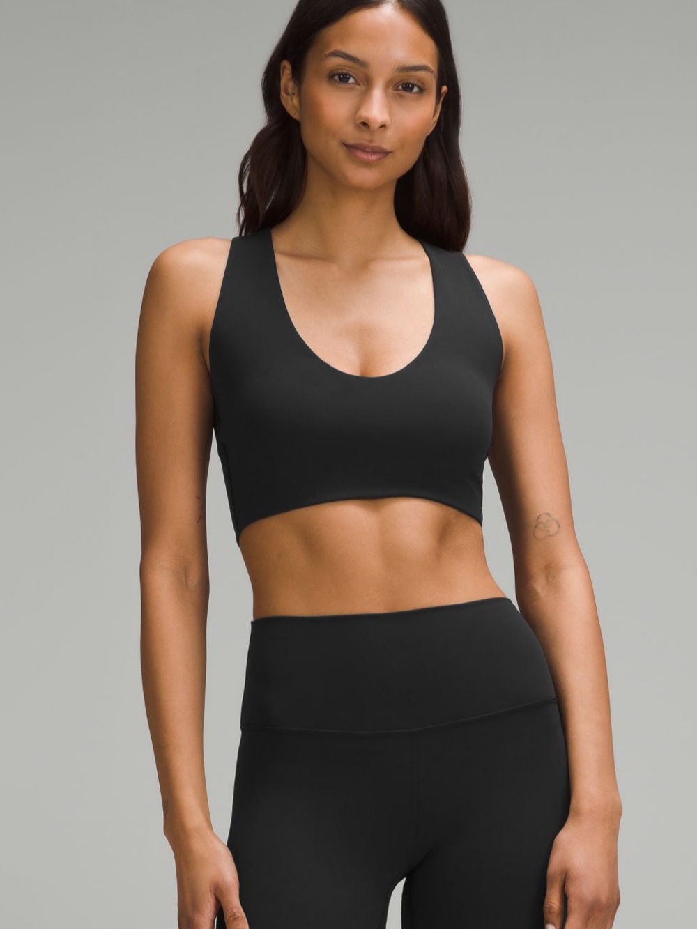 lululemon athletica Scoop Cross Light-Support Sports Bra - Black